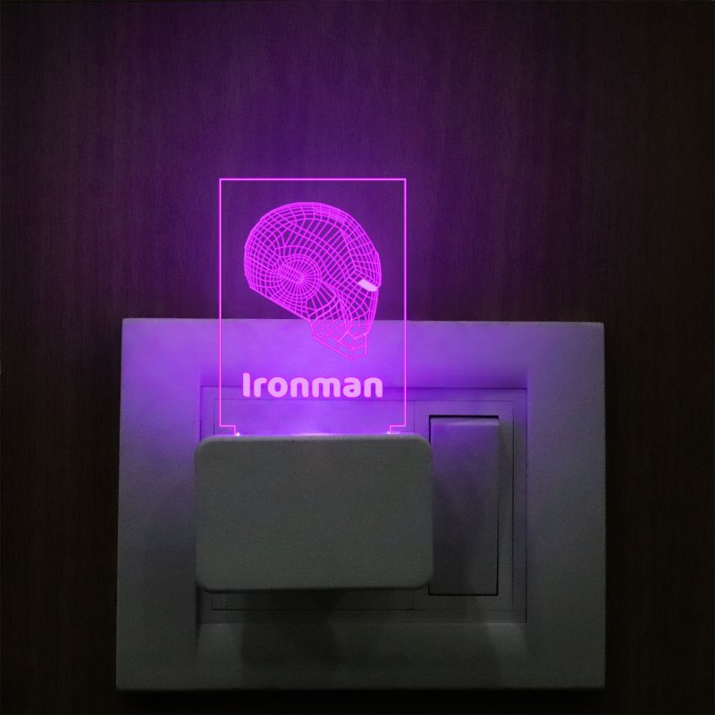 Ironman Head Plug In Night Lamp