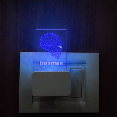 Ironman Head Plug In Night Lamp