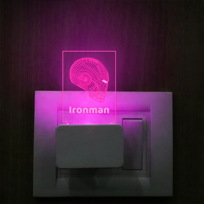 Ironman Head Plug In Night Lamp