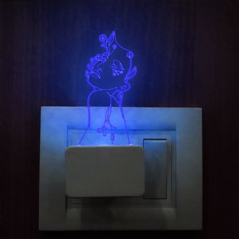 Beautiful Girl Plug In Night Lamp