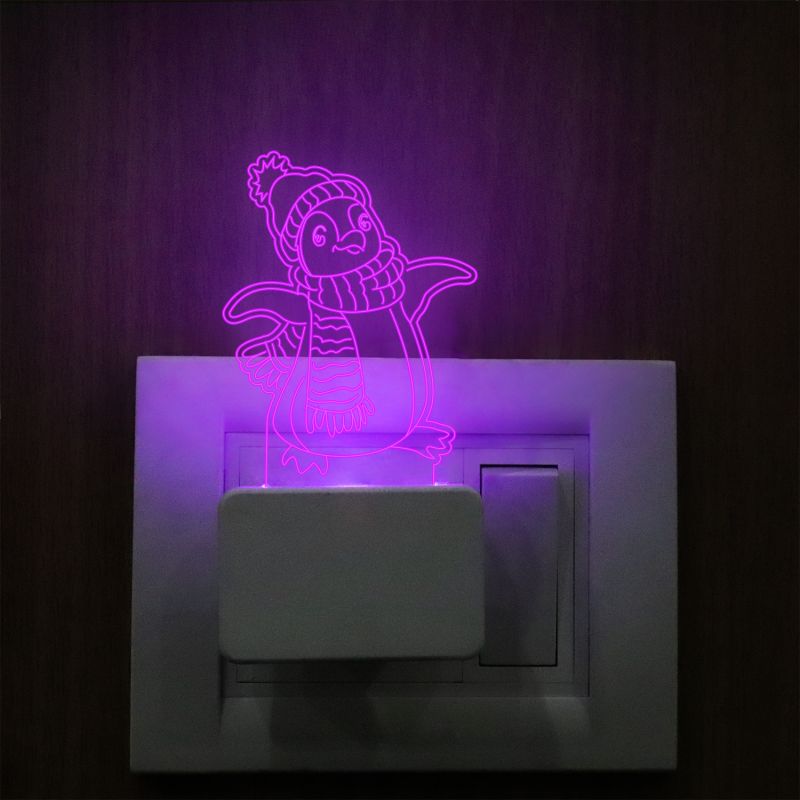 Penguin Plug In Night Lamp