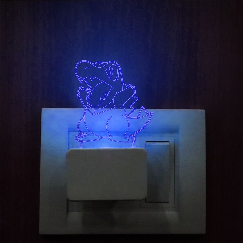 Totodile Pokemon Plug In Night Lamp