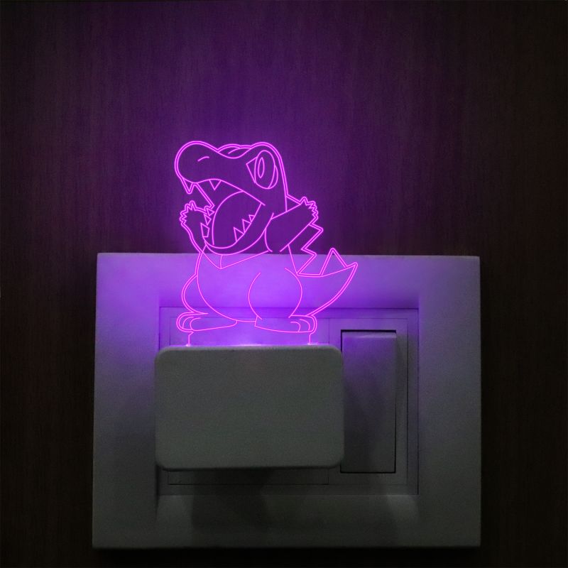 Totodile Pokemon Plug In Night Lamp