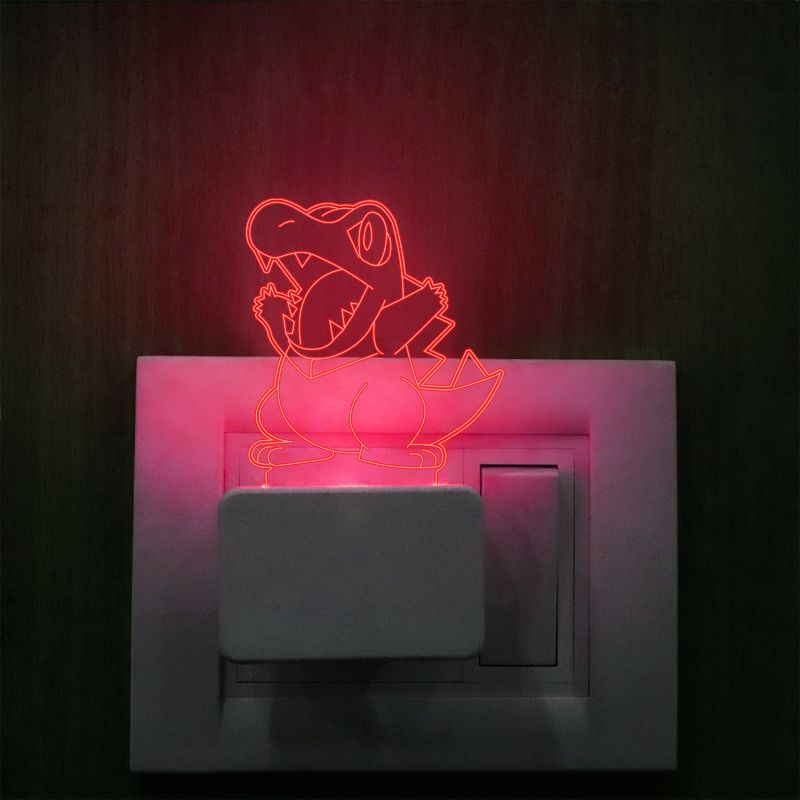 Totodile Pokemon Plug In Night Lamp