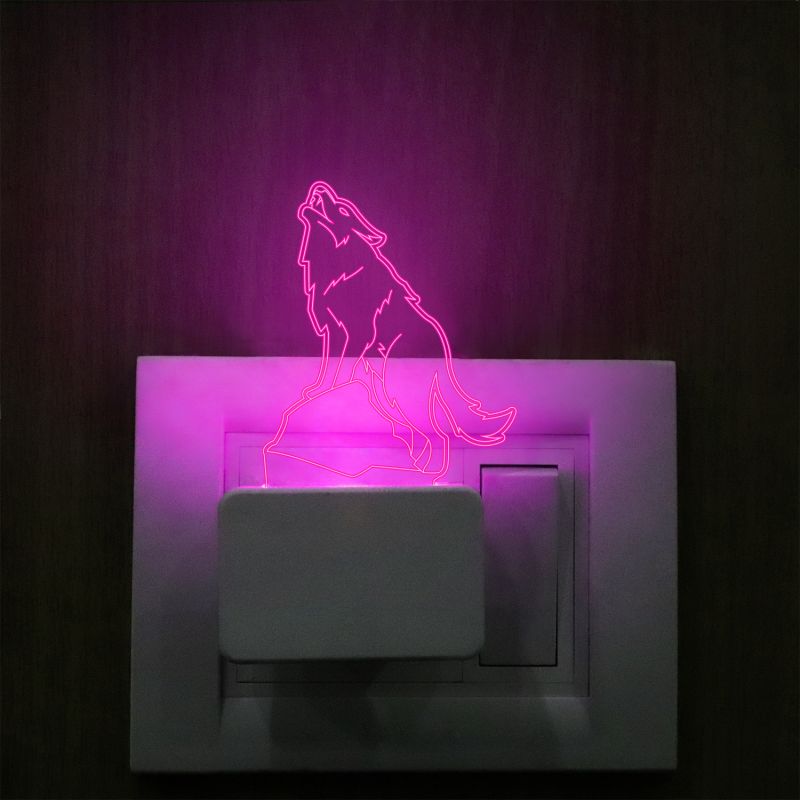 Wolf Design Plug In Night Lamp