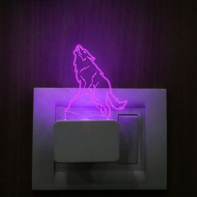 Wolf Design Plug In Night Lamp