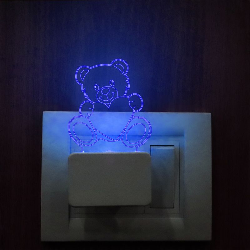 Teddy Bear Plug In Night Lamp