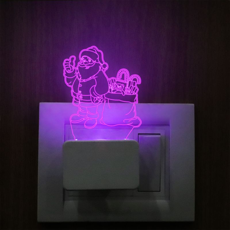 Santa Claus Plug In Night Lamp