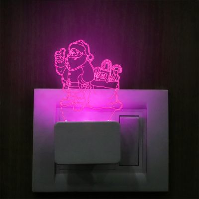 Santa Claus Plug In Night Lamp