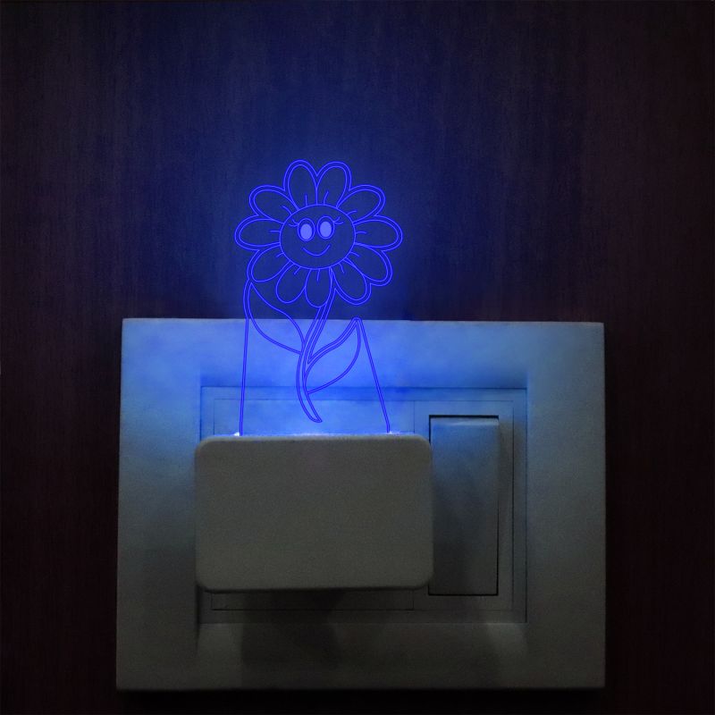 Dancing Flower Plug In Night Lamp