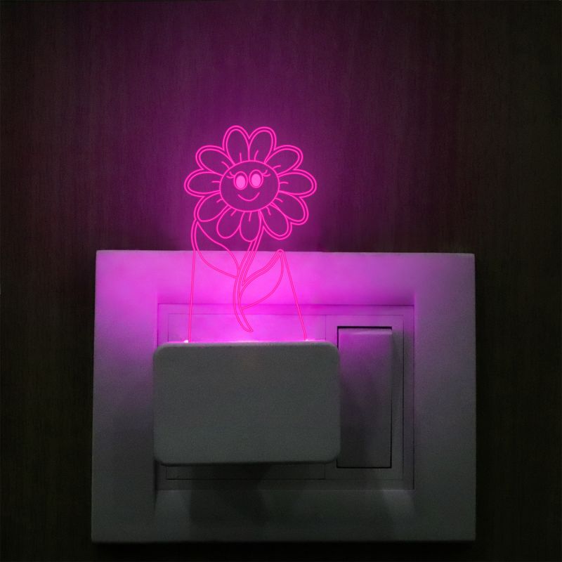 Dancing Flower Plug In Night Lamp