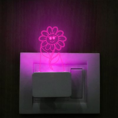 Dancing Flower Plug In Night Lamp