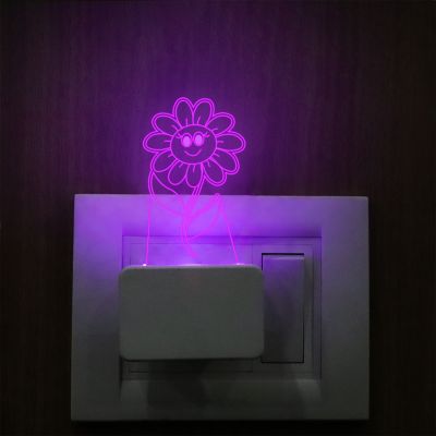 Dancing Flower Plug In Night Lamp