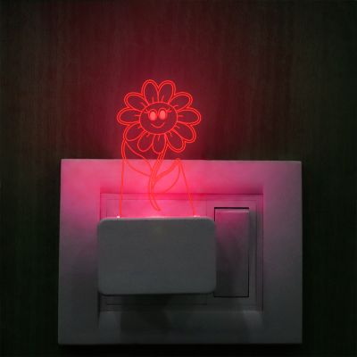 Dancing Flower Plug In Night Lamp