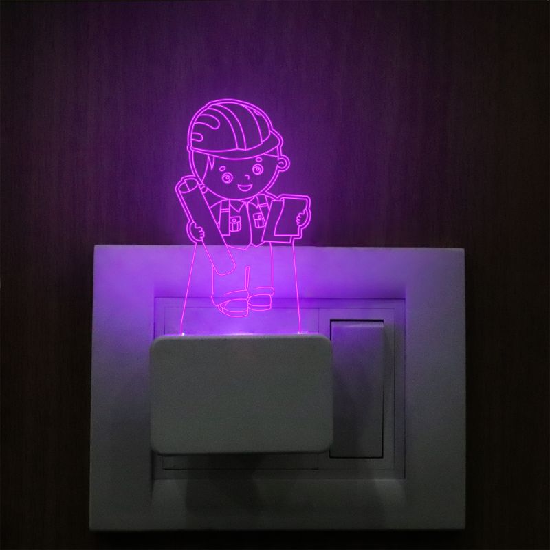 Architect Boy Plug In Night Lamp