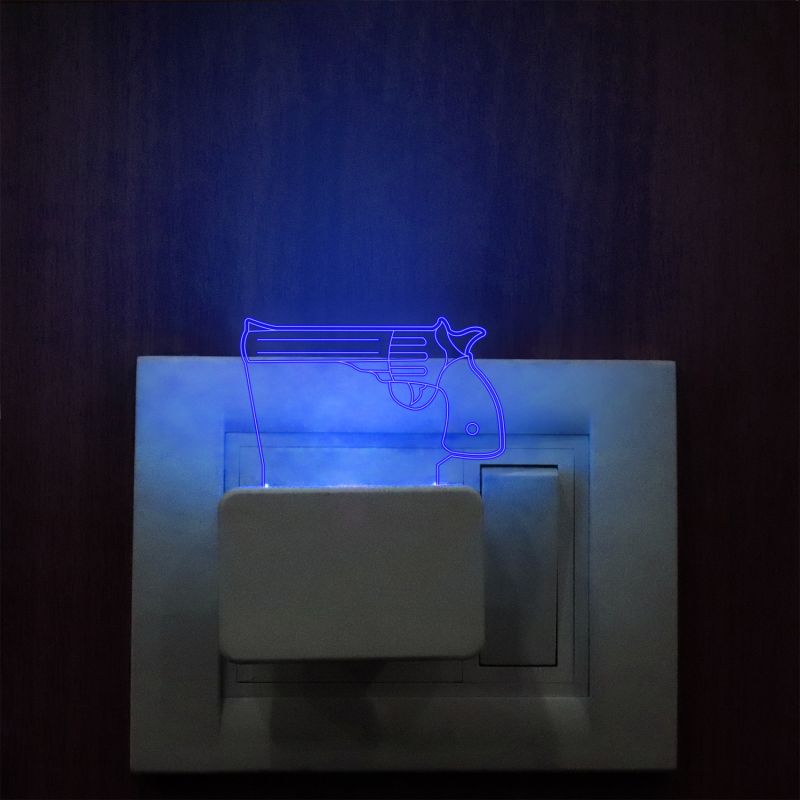 Pistol Plug In Night Lamp