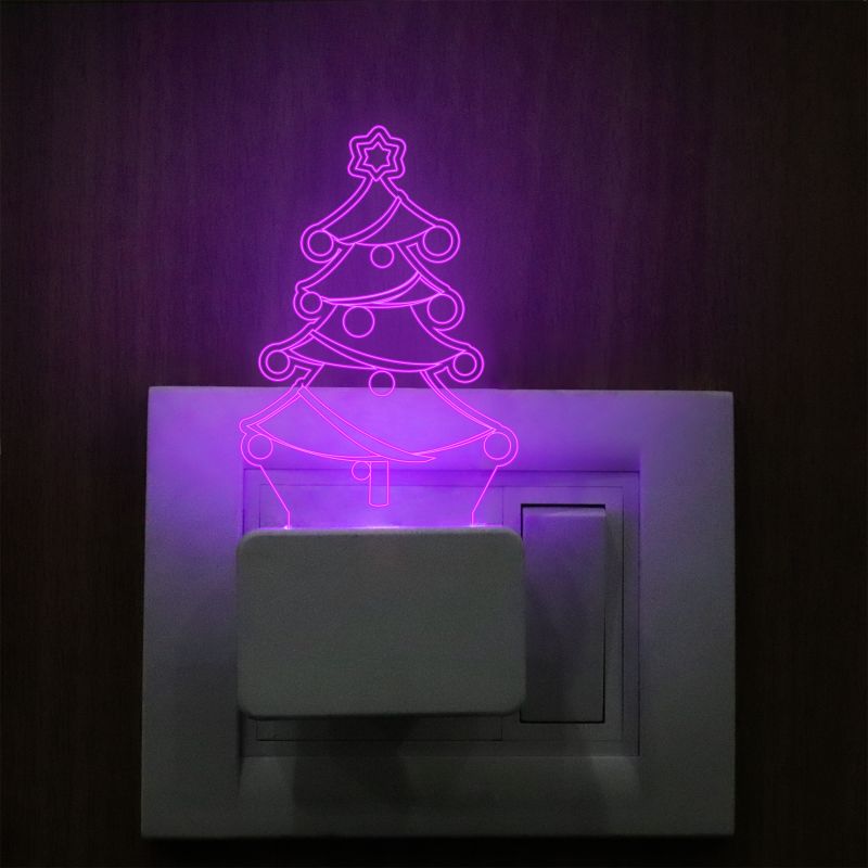 Christmas Tree Design Plug In Night Lamp