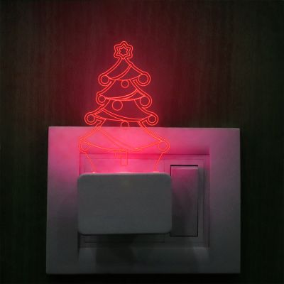 Christmas Tree Design Plug In Night Lamp