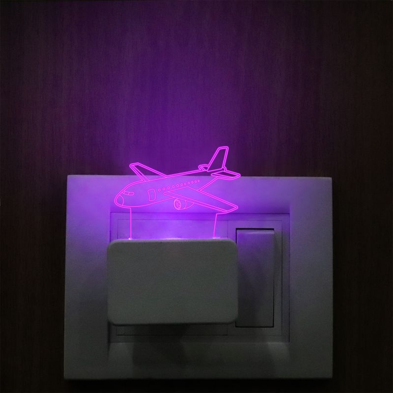 Aeroplane Design Plug In Night Lamp