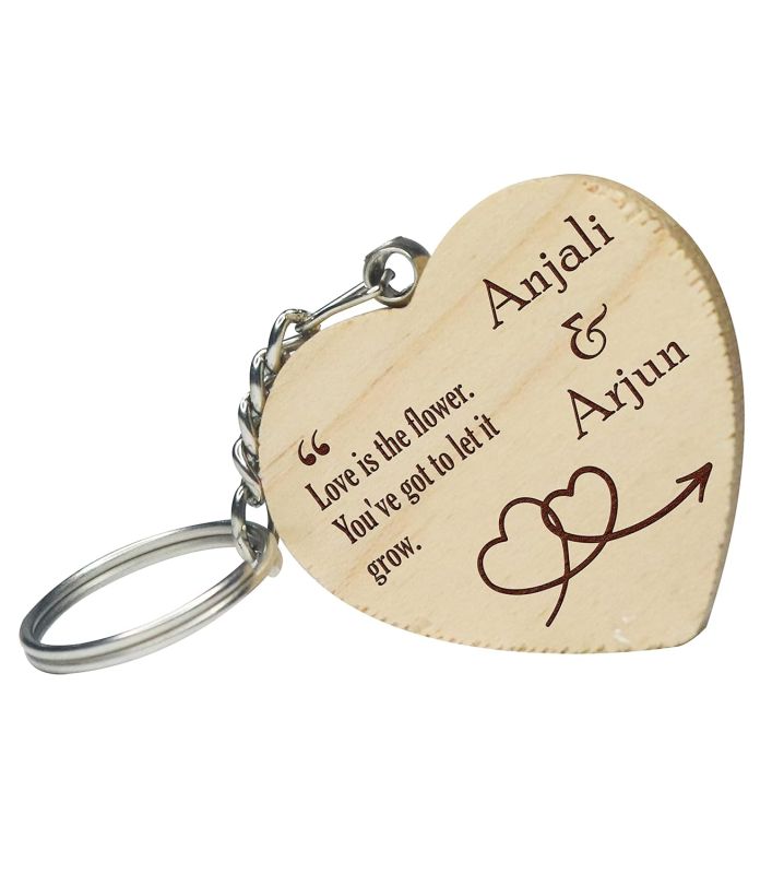 Heart Shape Key Chain For The Loved One (Customized)