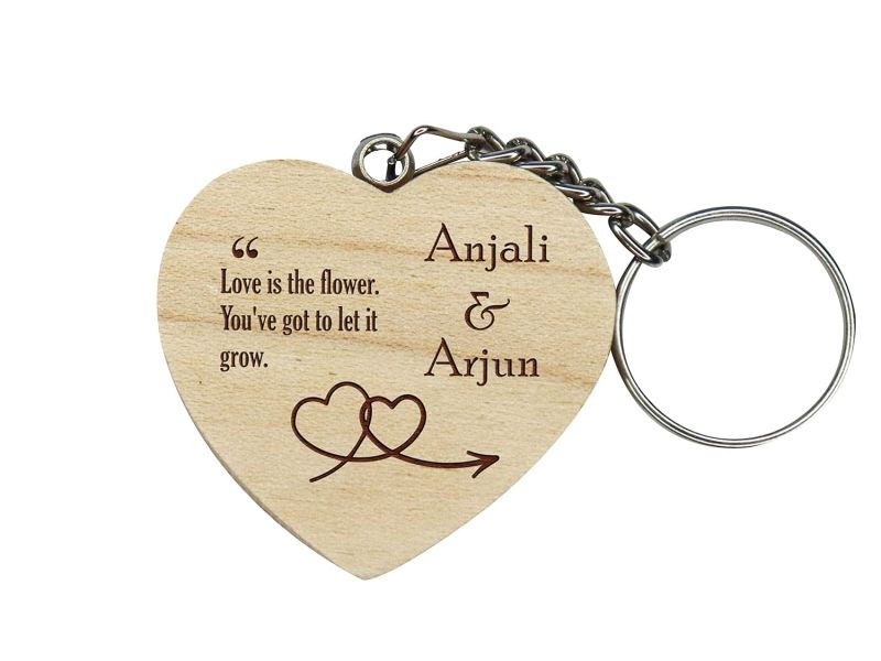 Heart Shape Key Chain For The Loved One (Customized)