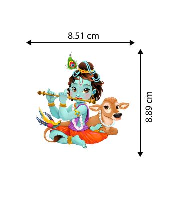 Baby Krishna Magnet Sticker For The Decorations