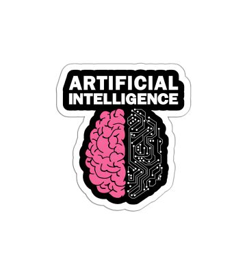 Artificial Intelligence Text Magnet Sticker For The Decorations