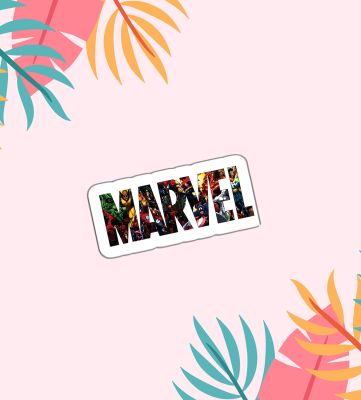 Marvel Text Magnet Sticker For The Decorations