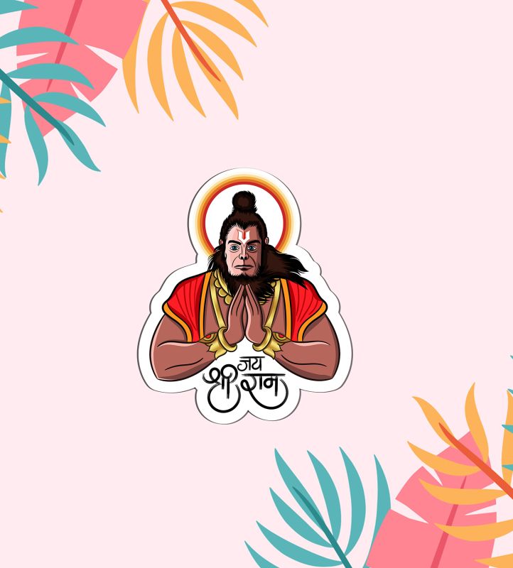 Lord Hanuman Magnet Sticker For The Decorations