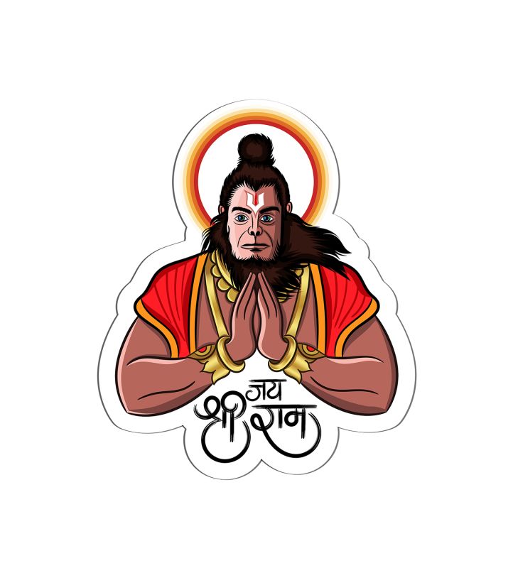 Lord Hanuman Magnet Sticker For The Decorations