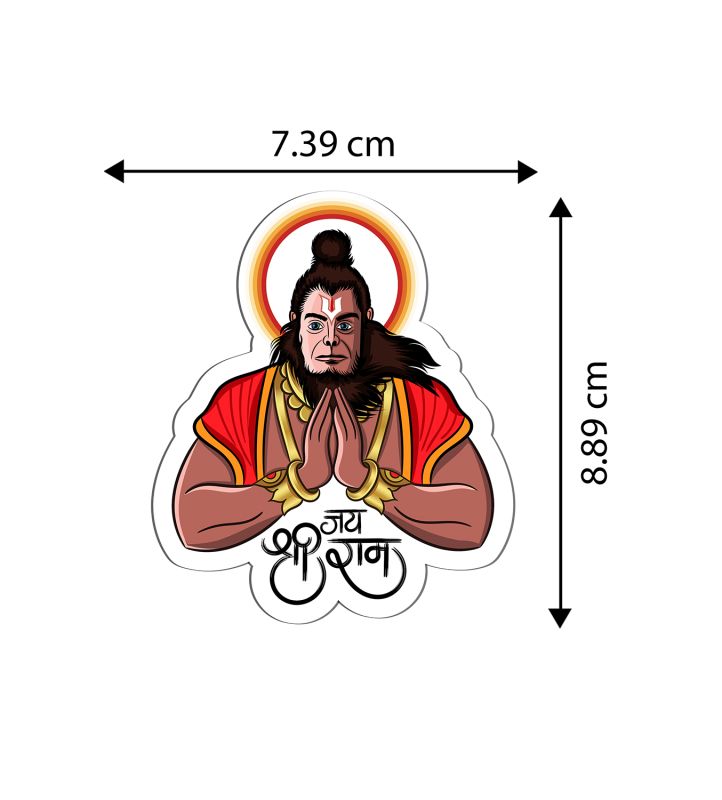 Lord Hanuman Magnet Sticker For The Decorations