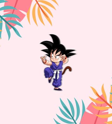 Kid Goku Magnet Sticker For The Decorations