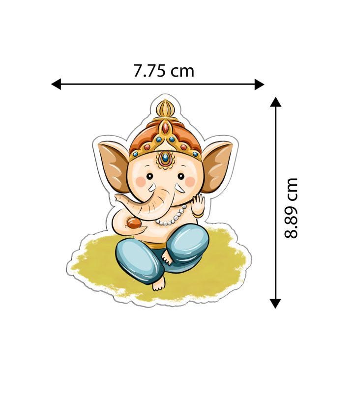 Ganesh Ji Magnet Sticker For The Decorations