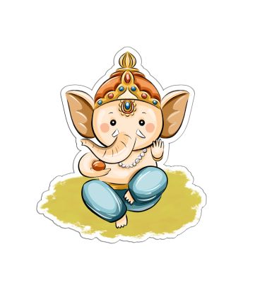 Ganesh Ji Magnet Sticker For The Decorations