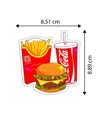 Fast Food Magnet Sticker For The Decorations