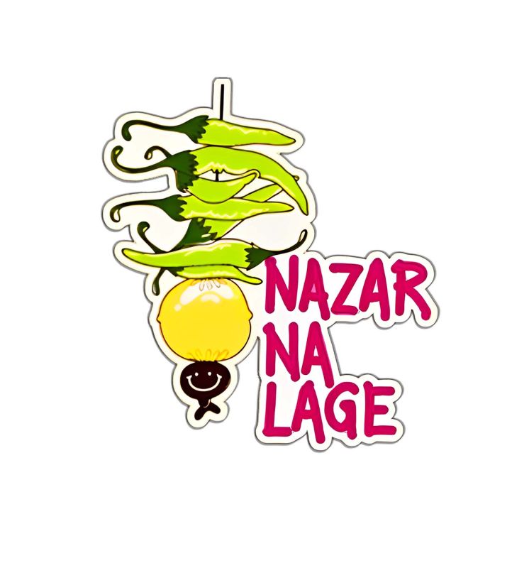 Nazar Na Lage Magnet Sticker For The Decorations