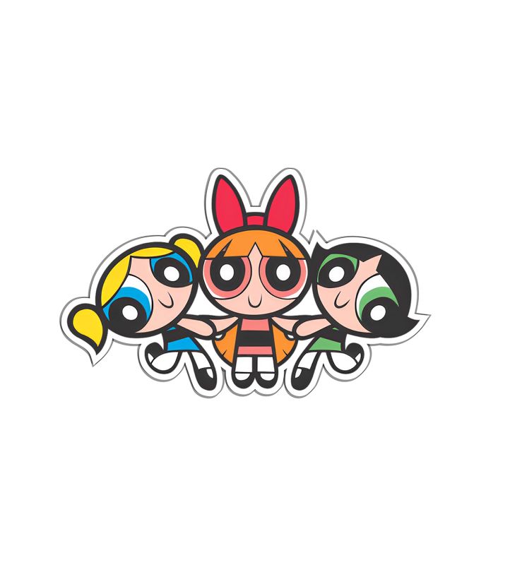 Power Puff Girls Magnet Sticker For The Decorations