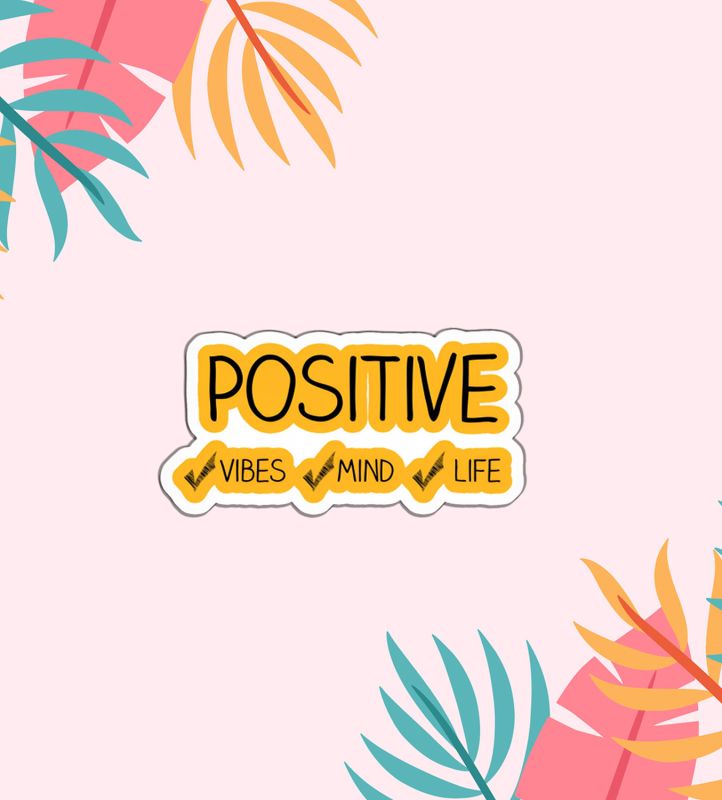 Positive Text Magnet Sticker For The Decorations