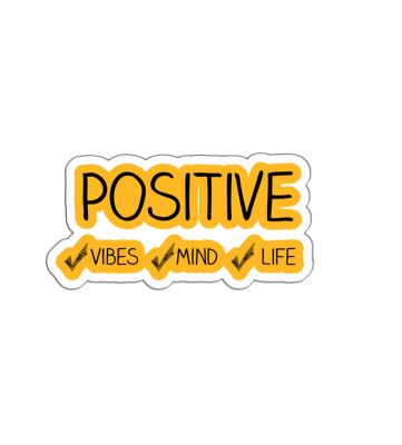 Positive Text Magnet Sticker For The Decorations