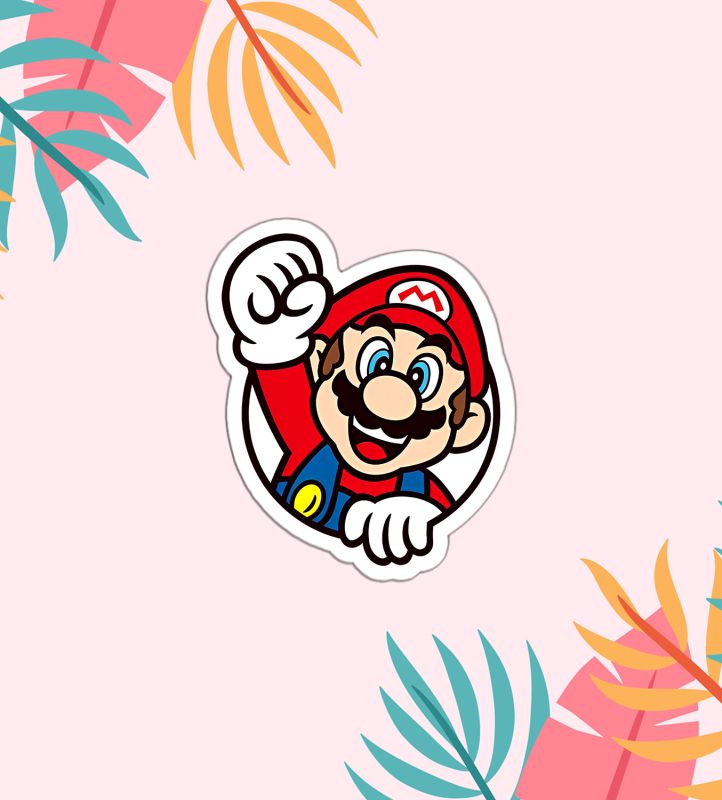 Mario Character Design Magnet Sticker For The Decorations