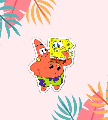 Sponge Bob Magnet Sticker For The Decorations