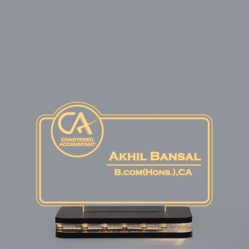 Chartered Accountant Name Plate