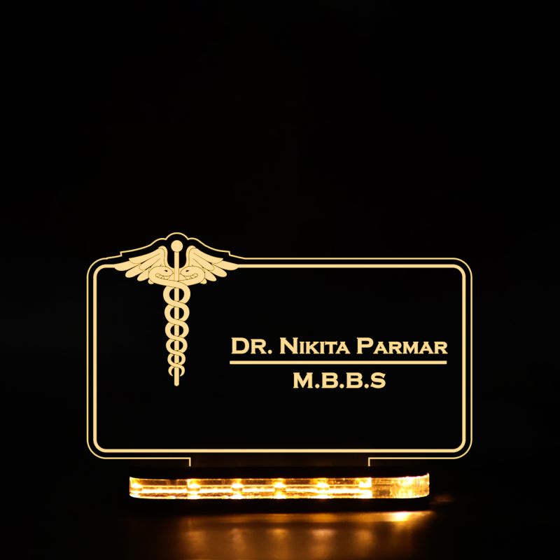 Doctor Name Plate With Customized Name