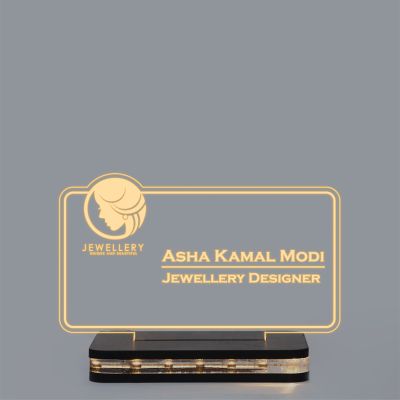 Jewellery Designer Name Plate With Customized Name