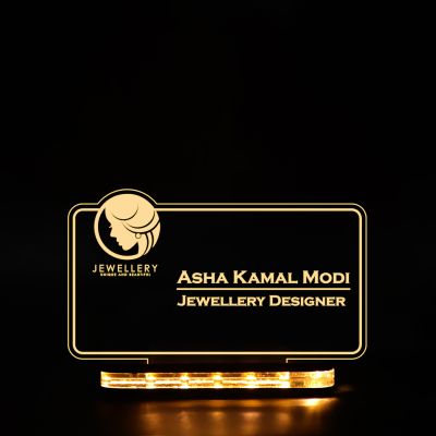 Jewellery Designer Name Plate With Customized Name