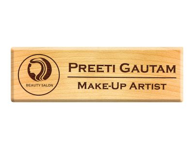 Make-Up Artist Wooden Name Plate