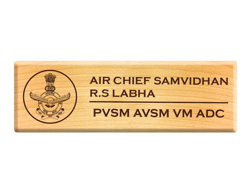 Air Force Wooden Name Plate