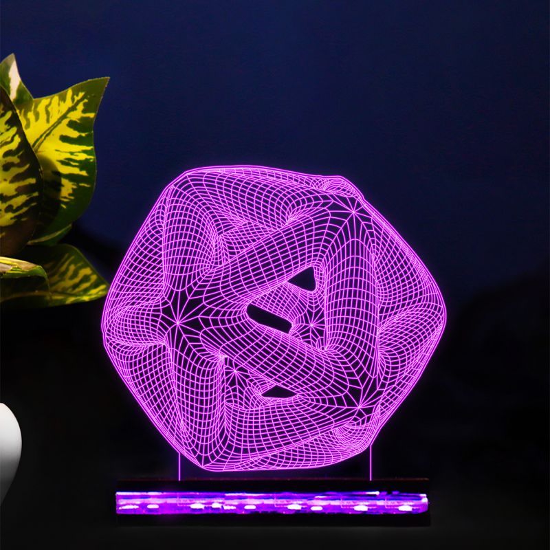 3D Spiral Circle Night Lamp