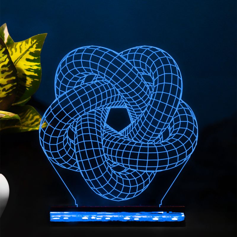 3D Spiral Circle Night Lamp