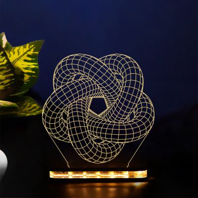 3D Spiral Circle Night Lamp